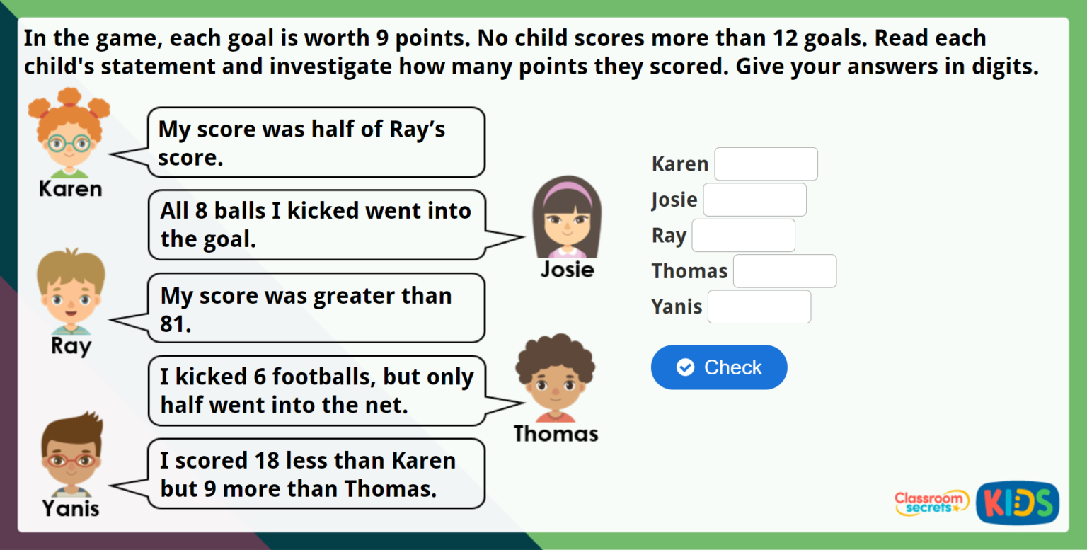 Year 4 9 Times Table And Division Facts Maths Challenge Classroom