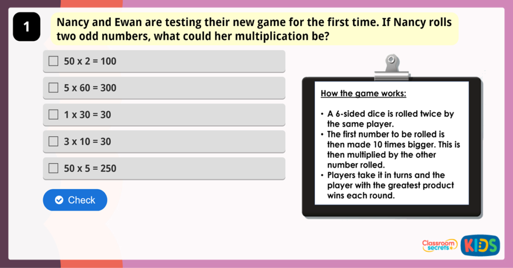 Year 3 Related Calculations Game