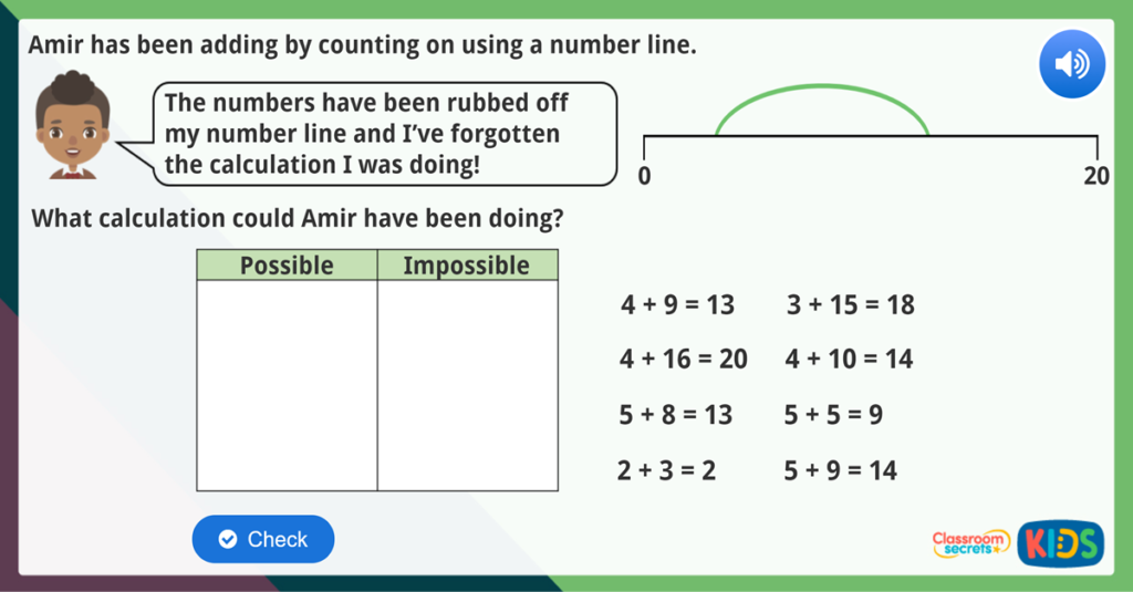 Add by Counting On Maths Challenge