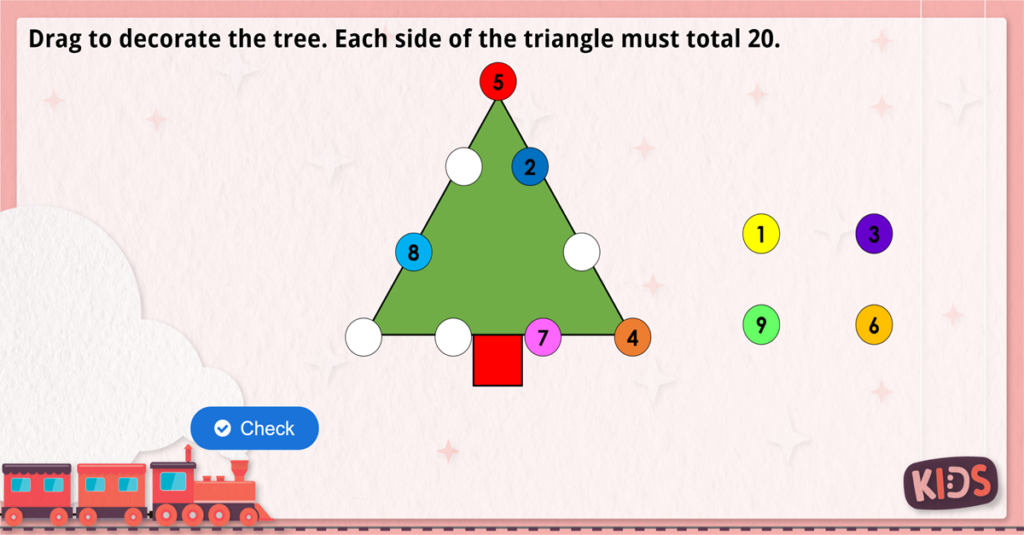 Year 2 Christmas Maths Magic Triangles