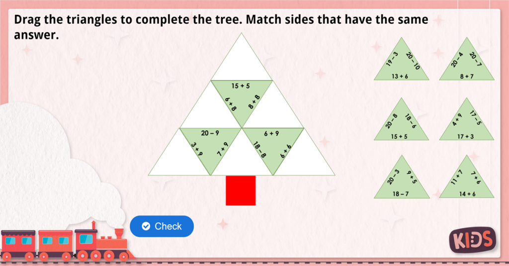 Year 2 Christmas Maths Puzzle