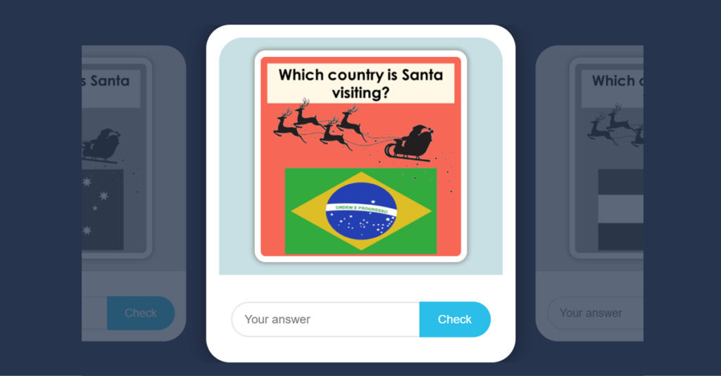 KS2 Where in the World is Santa? Flashcards Game