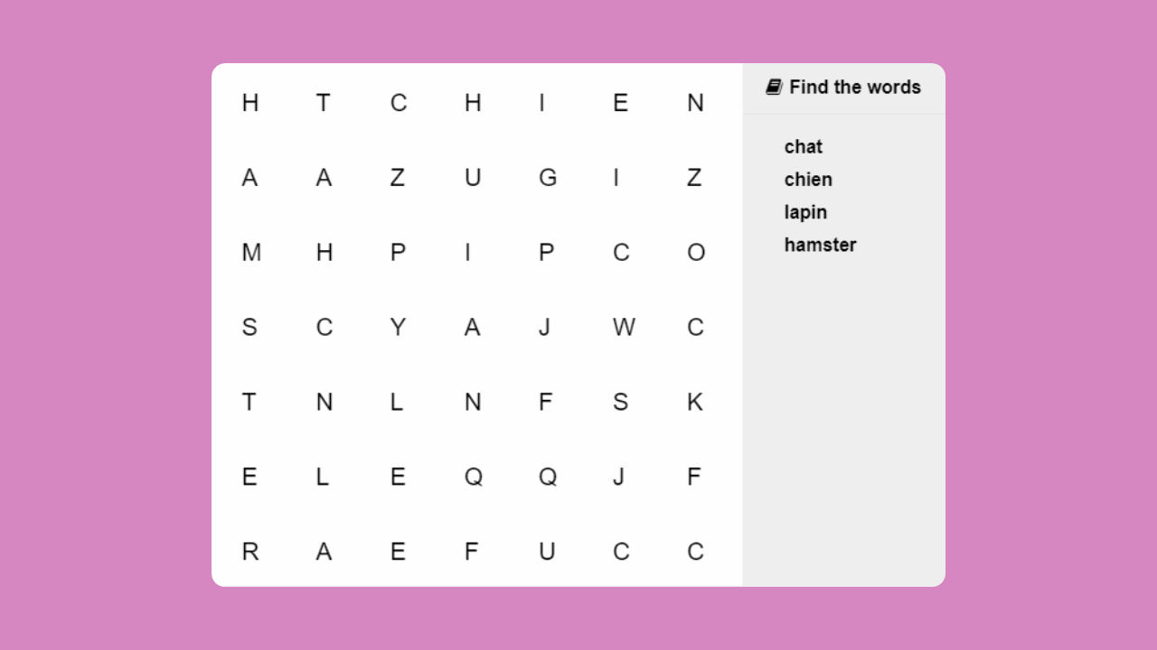 KS1 French Pets Word Search | Classroom Secrets Kids