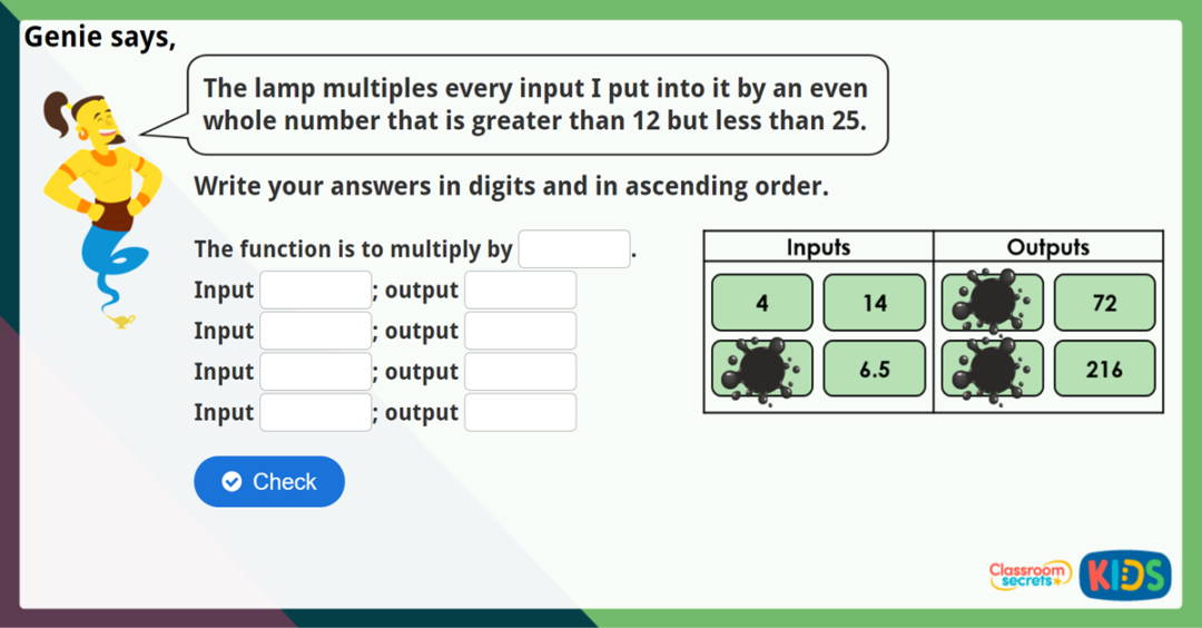 Year 6 Find a Rule One Step Maths Challenge Classroom Secrets Kids