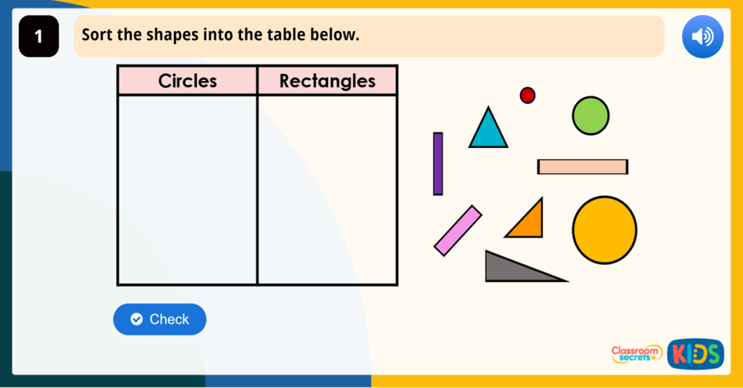 Year 1 Patterns with 3D Shapes Game | Classroom Secrets Kids