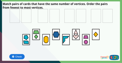 Year 2 Count Vertices on 2D Shapes Maths Challenge | Classroom Secrets Kids
