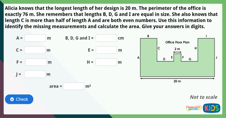 Year 6 Area And Perimeter Maths Challenge | Classroom Secrets Kids