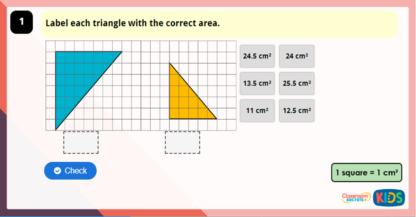 Year 6 Area of a Triangle 1 Game | Classroom Secrets Kids