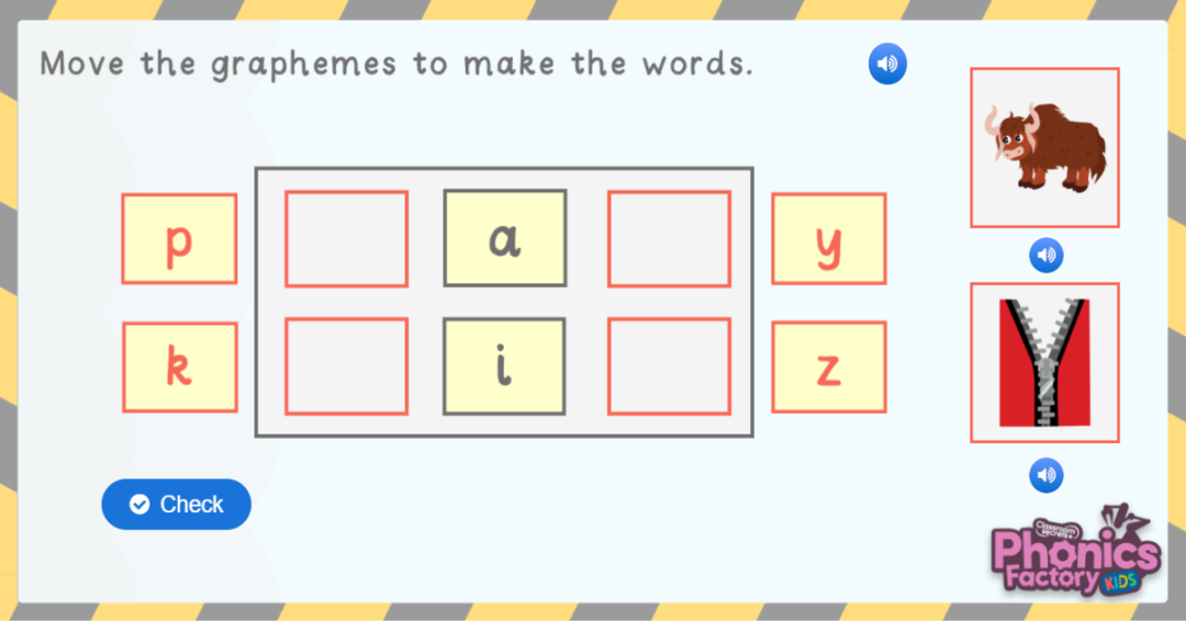 Phonics Phase 3 Set 7 Segment the Word Game in the Phonics Factory
