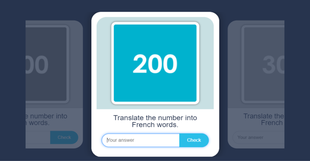 French Numbers Beyond 100 Flash Cards 2
