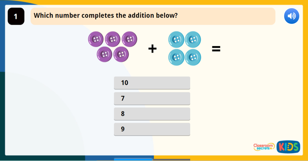 Year 1 The Addition Symbol Game | Classroom Secrets Kids