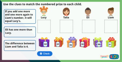 Year 2 Add and Subtract 1s Maths Challenge | Classroom Secrets Kids