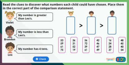 Year 2 Comparing Numbers Maths Challenge | Classroom Secrets Kids