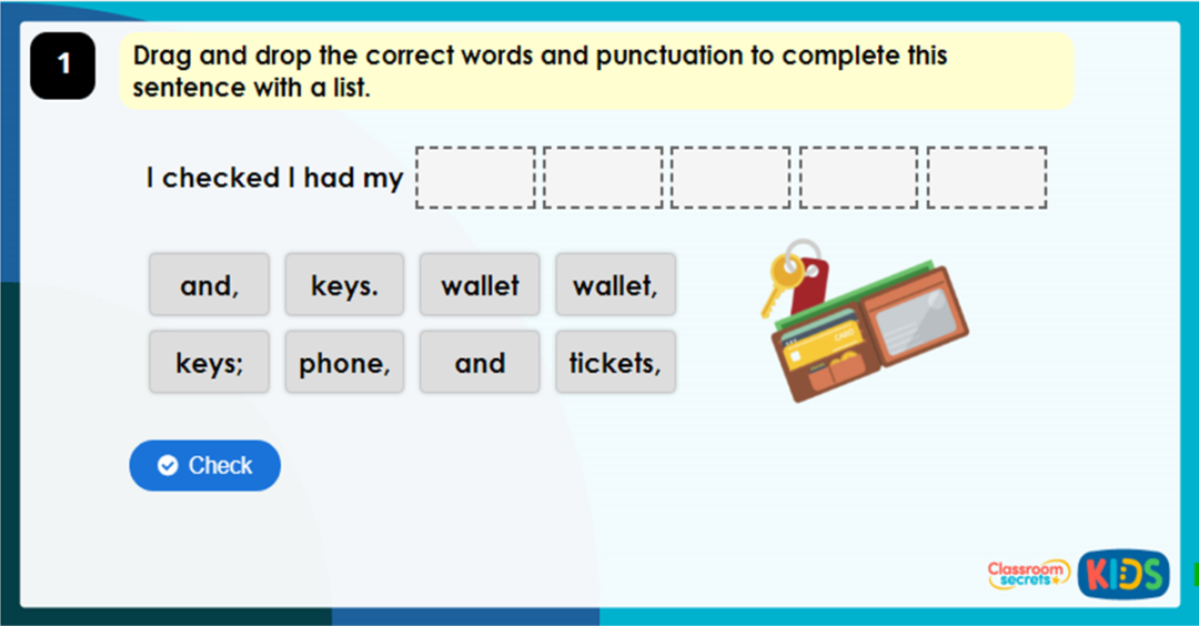 Year 3 Commas Game | Classroom Secrets Kids