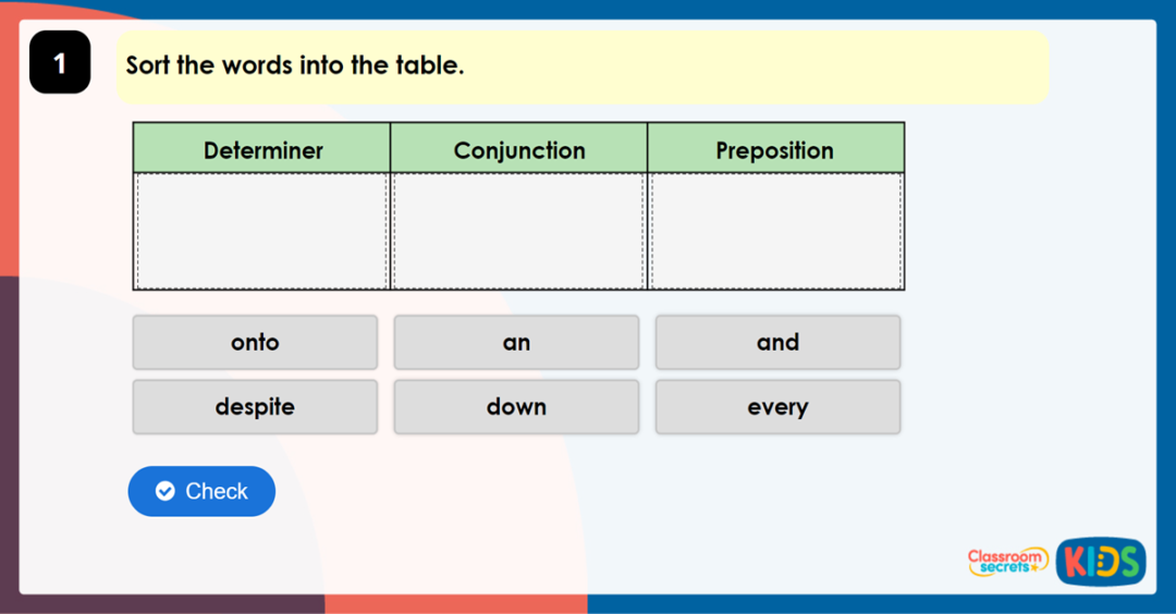 Year 6 Determiners, Conjunctions and Prepositions Game | Classroom ...