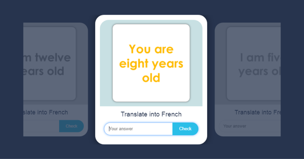 Year 4 French How Old Are You Flashcards
